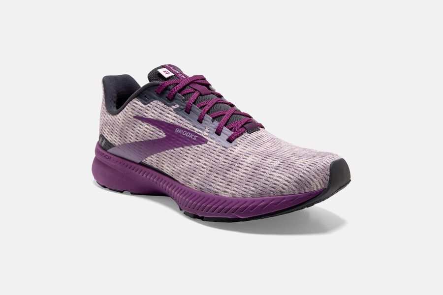 Brooks Israel Launch 8 Road Running Shoes Womens - Purple - WUJ-498752